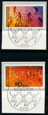 BERLIN 1981 Nr 645-646 zentrisch gestempelt SZ, Briefstück X6211CE