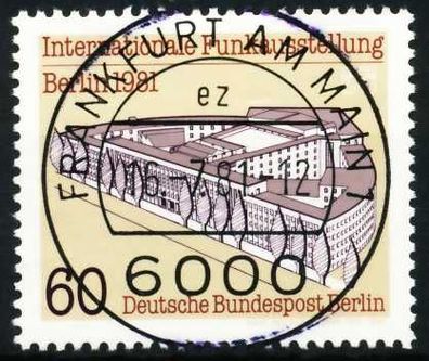 BERLIN 1981 Nr 649 zentrisch gestempelt X6211DA
