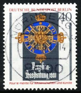 BERLIN 1981 Nr 648 zentrisch gestempelt X621226