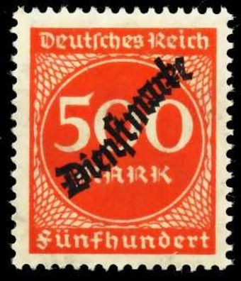 Deutsches-reich DIENST Nr 81 postfrisch X63FC32