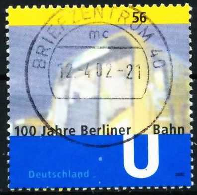 BRD 2002 Nr 2242 zentrisch gestempelt X648D6A