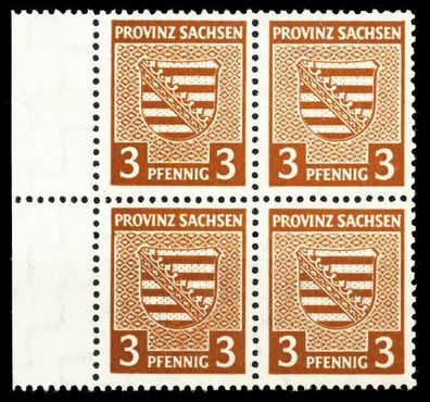 SBZ PROV. Sachsen Nr 74X postfrisch Viererblock X65617A