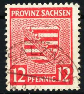 SBZ PROV. Sachsen Nr 79Ya gestempelt X65955A