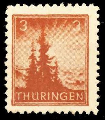 SBZ Thüringen Nr 92AYaz1 postfrisch X6708DE