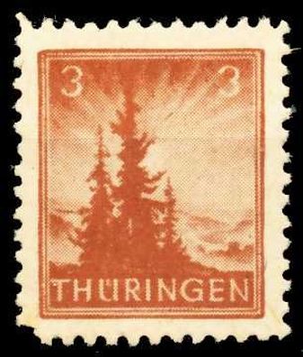 SBZ Thüringen Nr 92AYaz1 postfrisch X670946