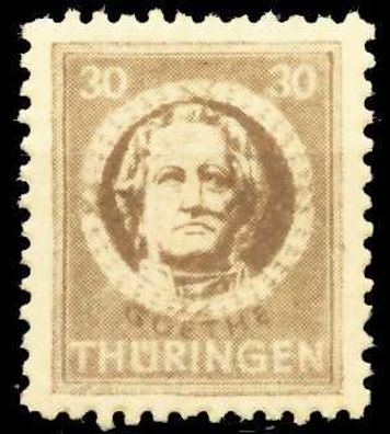 SBZ Thüringen Nr 99AXap1 postfrisch X6731FE