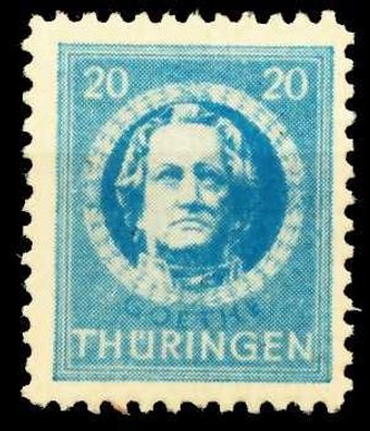 SBZ Thüringen Nr 98AXp1 postfrisch X6732DA