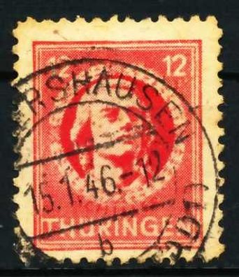 SBZ Thüringen Nr 97AXa w zentrisch gestempelt X6738DA