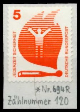 BRD DS Unfallv Nr 694ARa ungebraucht X67B53A