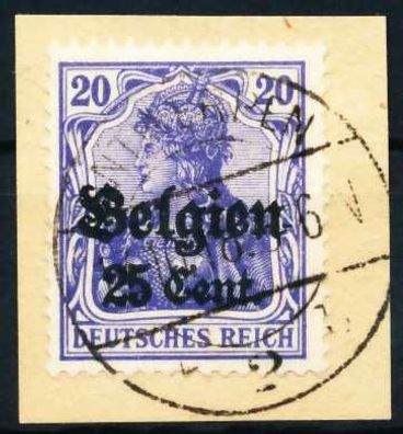 BES 1WK LP Belgien Nr 18c gestempelt Briefstück zentrisch X68F1BA