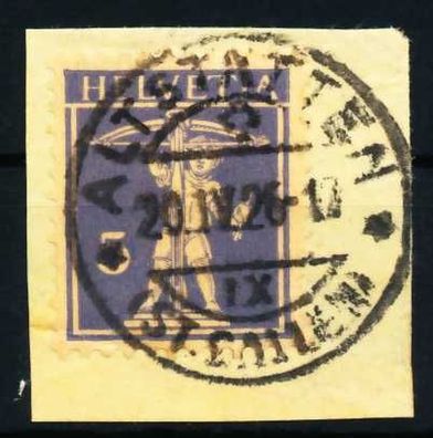 Schweiz 1921 Nr 163 zentrisch gestempelt Briefstück X69710A