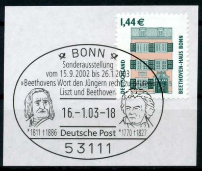 BRD DS Sehensw Nr 2306 gestempelt Briefstück zentrisch X6A1676