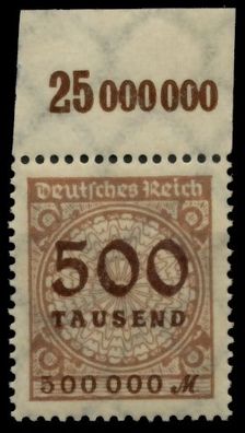 D-REICH INFLA Nr 313AP OR A postfrisch ORA X6BCD92