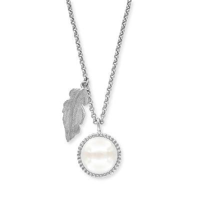 Engelsrufer Anhänger mit Kette ERN-GLORY-FEDER 925/000 Sterling Silber mit Süßwass...