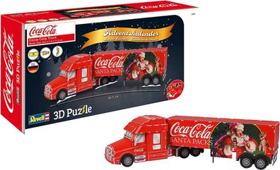 Revell 01041 3D Puzzle | Adventskalender Coca-Cola Truck