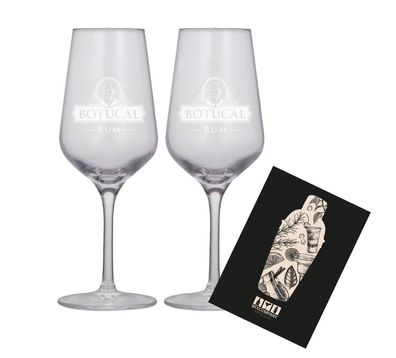 Botucal Rum Nosing Glas Gläser Set Ron de Venezuela Glas Longdrinkglas - 2x Gläser