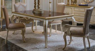 Französischer Esstisch Esszimmer Tisch Luxus Möbel Klassische Barock Rokoko Neu