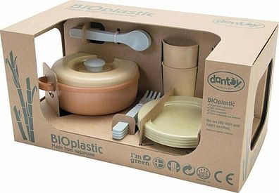 Ab 3 Jahre Bio aus 90% Zuckerrohr Kinder Koch Geschirr Kinderküche Spiel Küche