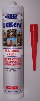 300ml Hochtemperatur - Silikon rot bis + 300°C NEU Gastro Reparatursilikon