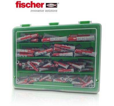 Angebot Fischer Duopower 147-tlg in Sortierbox mit Duo Power Größe 5,6,8,10