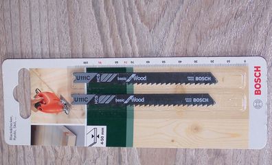 2 Bosch Stichsägeblätter 91mm U111C für grobe Schnitte in Weichholz