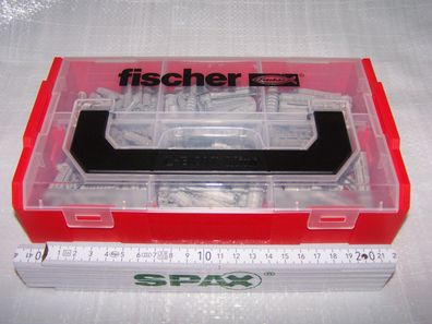 Fischer Dübel Sortiment 210 Teile FIXtainer SX-Dübel SX6 SX8 SX10 L-boxx mini