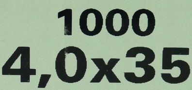 Fischer Spanplattenschraube Classic-Fast II 4,0x35mm 1000 St. TORX Teilgewinde
