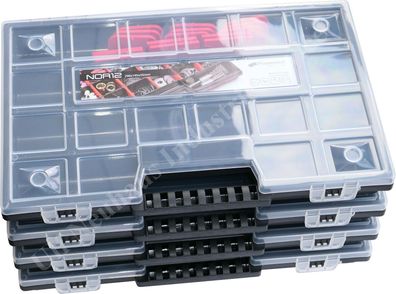 6 x Sortimentskasten Sortierbox Set Werkzeugorganizer Kleinteile Magazin NOR12