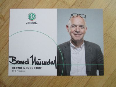 DFB Präsident Bernd Neuendorf - handsigniertes Autogramm!!!