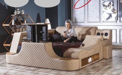 Multifunktion Bett Schlafzimmer Möbel Betten Luxus Bett tv lift Doppelbett Neu