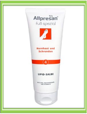 Allpresan Spezial 4 Lipid-Salbe Fußcreme Hornhaut Schrunde Urea 125ml |€68, -/ L