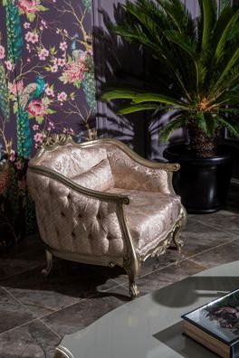 Luxus Einsitzer Sessel Couch Polster Möbel Relax Club Designer Sofa Lounge Neu