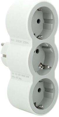 Mehrfachstecker Adapter Zertifiziert Legrand Weiss CE Multistecker Typ F 2P + E