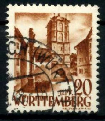 FZ Württemberg 2. Ausgabe Spezialisiert Nr 21yI X6DB9EE