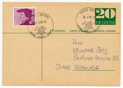 Schweiz Postkarte BRIEF X6DF772