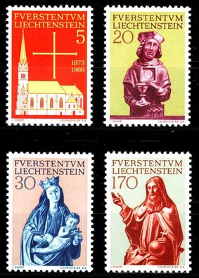 Liechtenstein 1966 Nr 470-473 postfrisch SB42C02