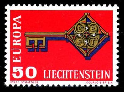 Liechtenstein 1968 Nr 495 postfrisch SB42CFA