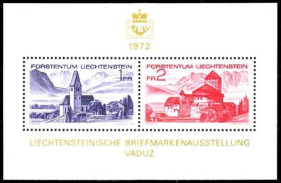 Liechtenstein 1972 Block 9 postfrisch SB45ECE