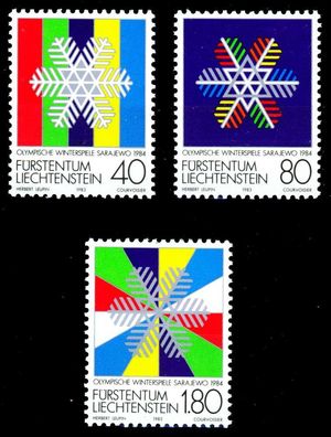 Liechtenstein 1983 Nr 834-836 postfrisch SB463F6