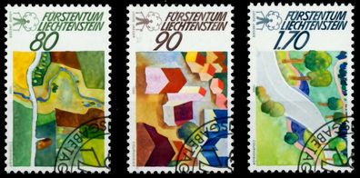 Liechtenstein 1988 Nr 939-941 gestempelt SB49EBA