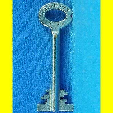 Garny Tresor Doppelbart - Schlüssel Profil 2175 - Länge 70 mm - gebohrt 3 mm