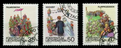 Liechtenstein 1986 Nr 899-901 gestempelt SB49FB2
