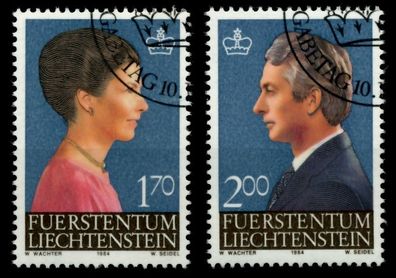 Liechtenstein 1984 Nr 864-865 gestempelt SB4A146