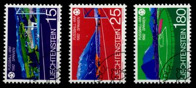 Liechtenstein 1982 Nr 799-801 gestempelt SB4A3AE