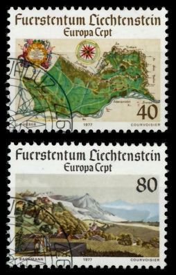 Liechtenstein 1977 Nr 667-668 gestempelt SB4E12A