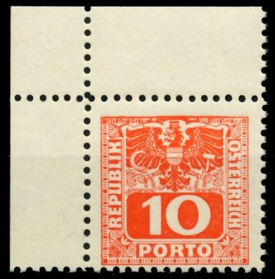 Österreich Portomarken 1945 Nr 179 postfrisch ECKE-OLI X6ED18E