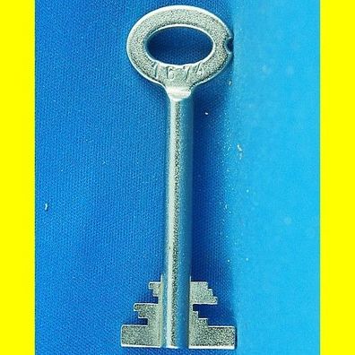Tresor Doppelbart - Schlüssel Profil 1674 - Länge 70 mm - gebohrt 3 mm