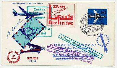 BERLIN 1962 Nr 230 Luposta Zuckerrakete ONDO BR X7329E2