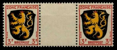 FRANZ. ZONE ALLG. AUSG. Nr 2ZW postfrisch ZW-STEG PAAR X732D2E