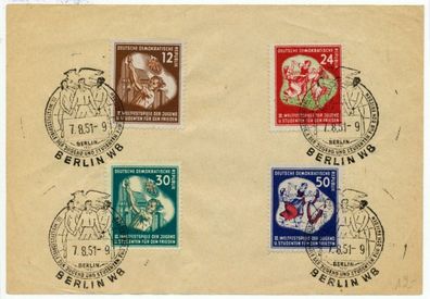 DDR 1951 Nr 289-292 zentrisch gestempelt X73681E